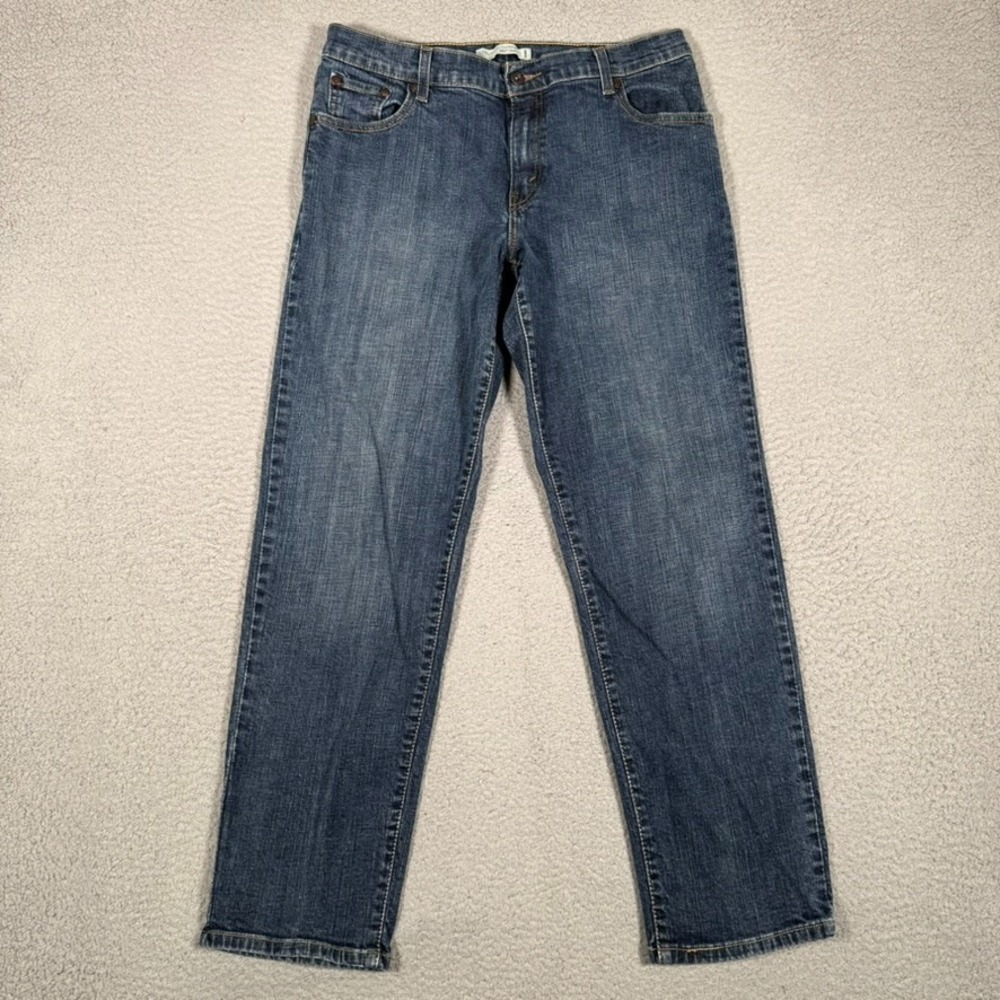 Levis Jeans Womens 12 32x29 Blue 550 Relax Tapered 5 Pocket Denim Casual Preppy